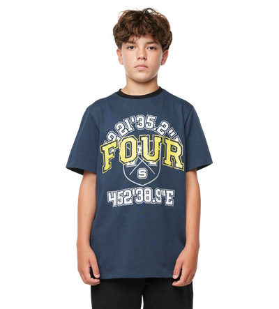 Special Two Tone T-shirt Marineblauw/ Zwart