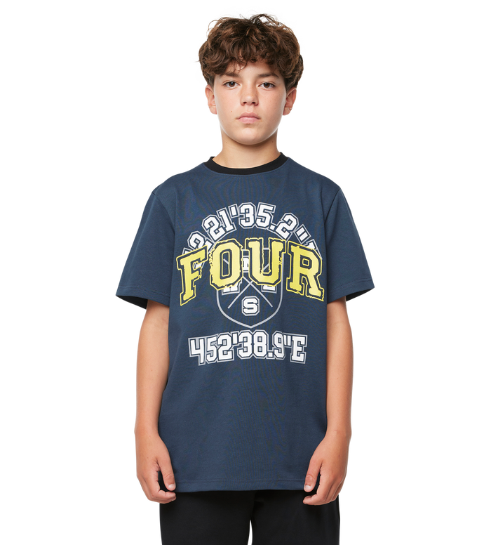 Special Two Tone T-shirt Marineblauw/ Zwart