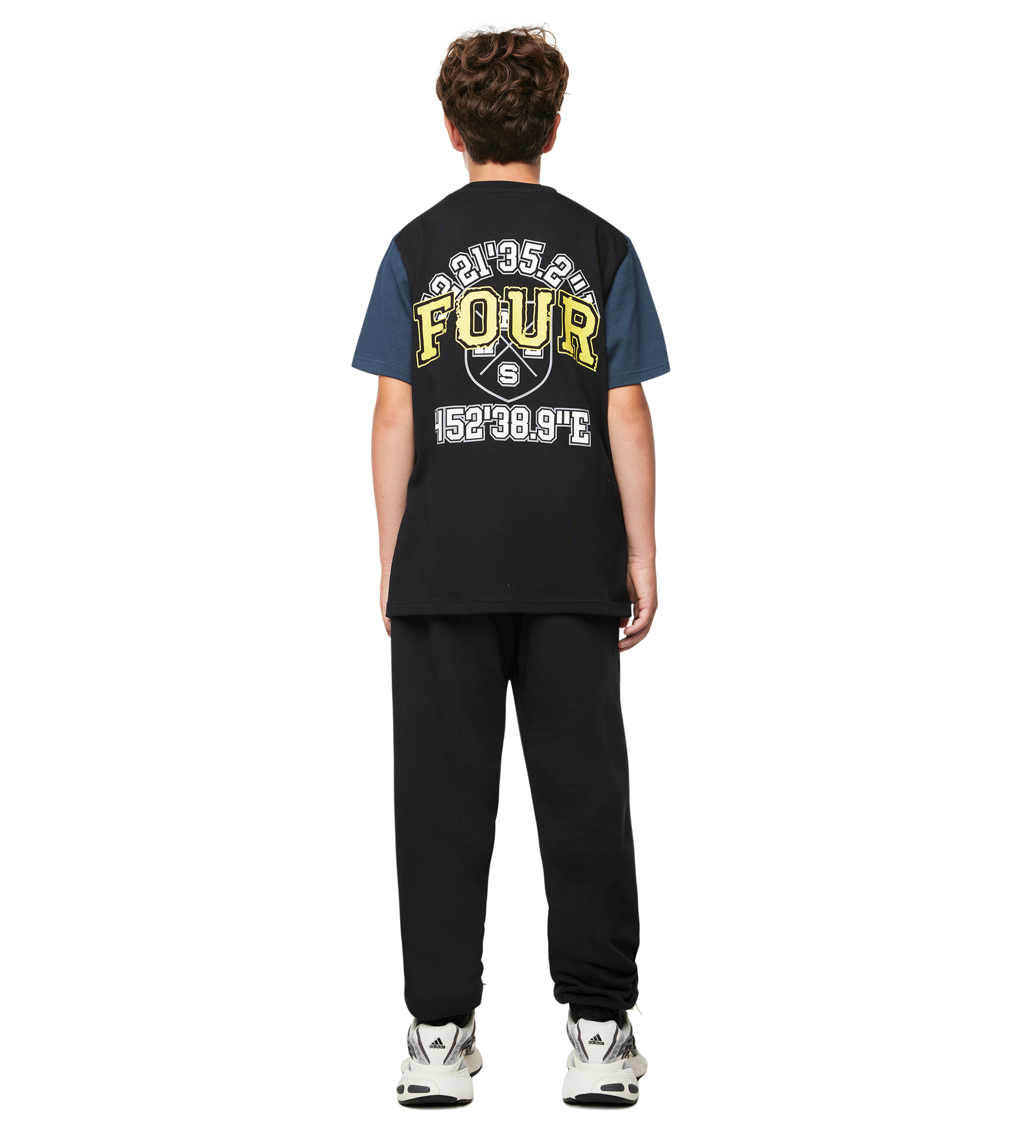 Special Two Tone T-shirt Marineblauw/ Zwart