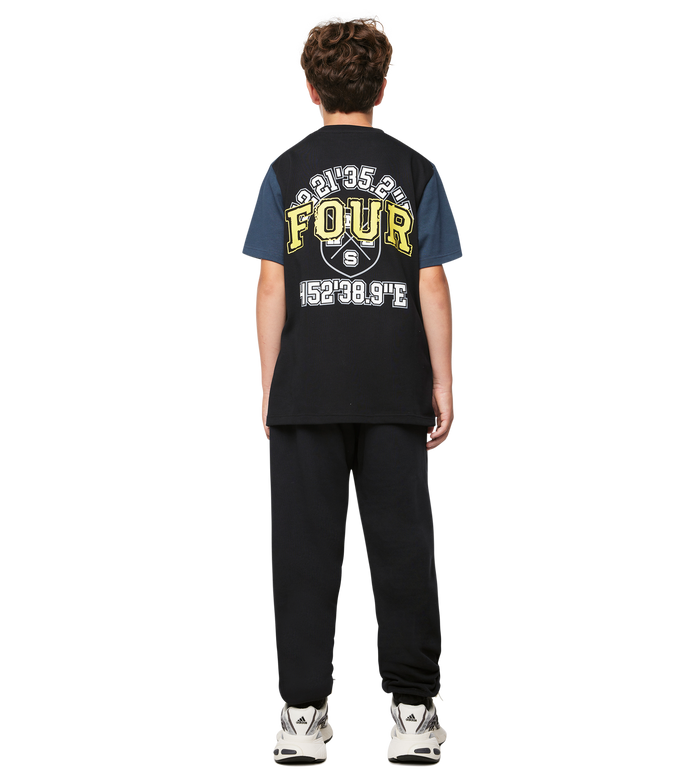 Special Two Tone T-shirt Marineblauw/ Zwart
