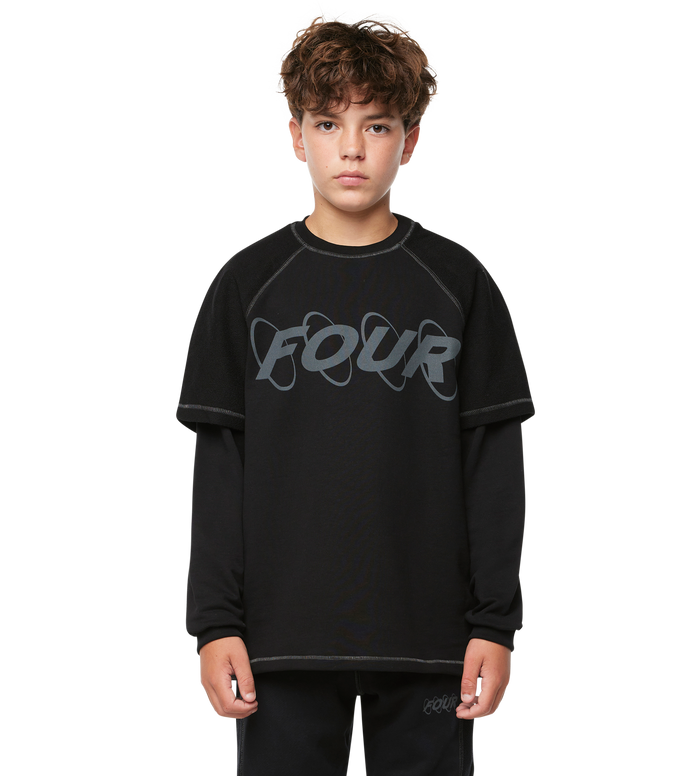 Circles Inside Out Longsleeve DL Zwart