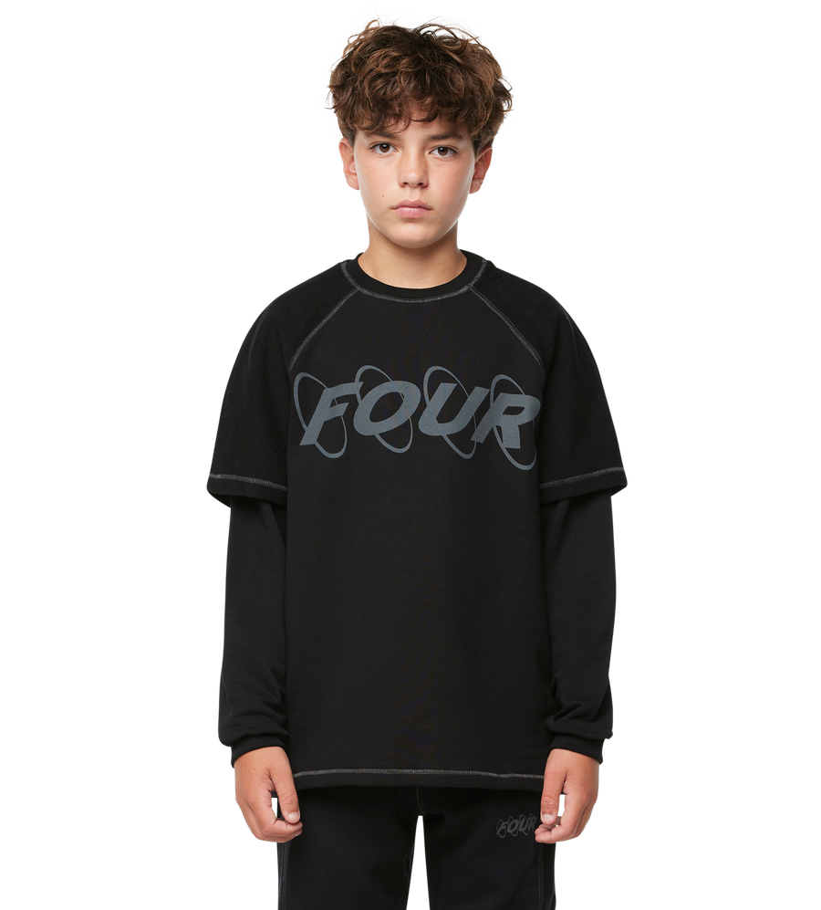 Circles Inside Out Longsleeve DL Zwart
