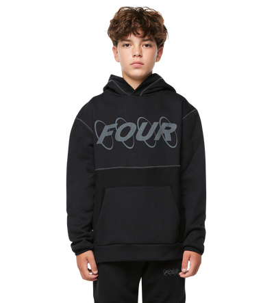 Circles Inside Out Hoodie Black