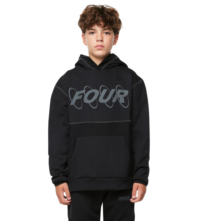 Circles Inside Out Hoodie Zwart