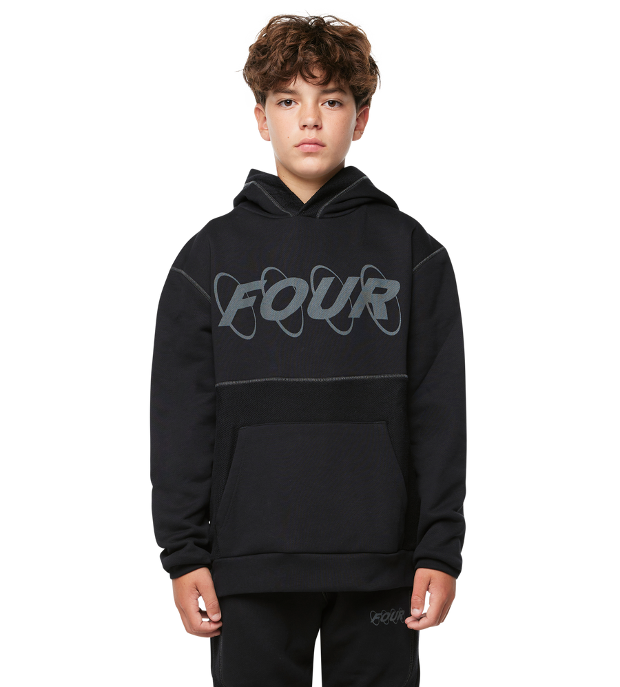 Circles Inside Out Hoodie Zwart