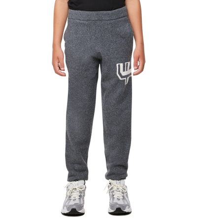 Knitted Pants Cuffed Dark Grey