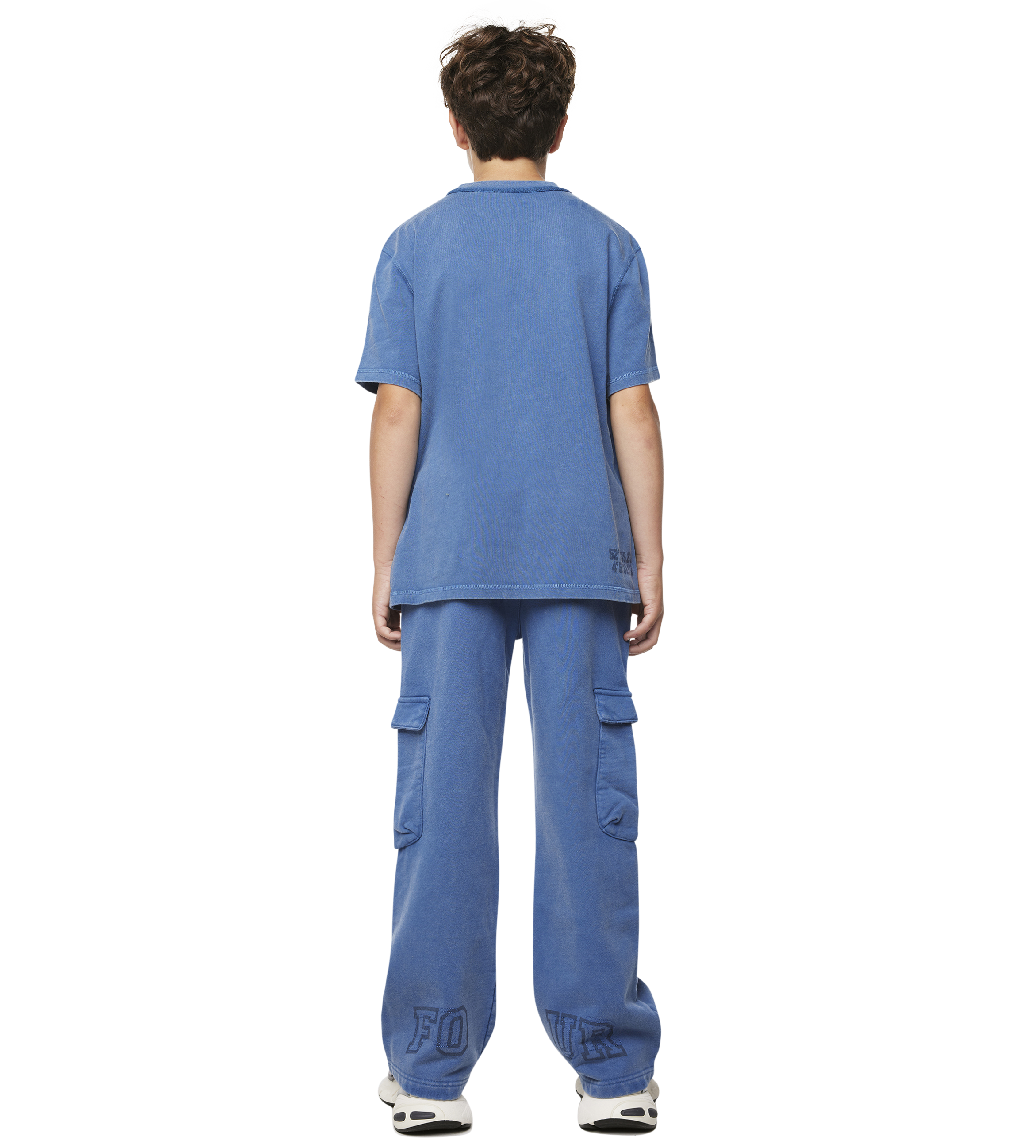 Arch T-shirt Washed Blauw