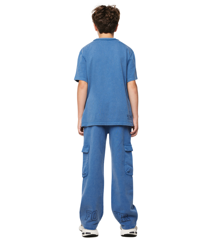Arch T-shirt Washed Blauw
