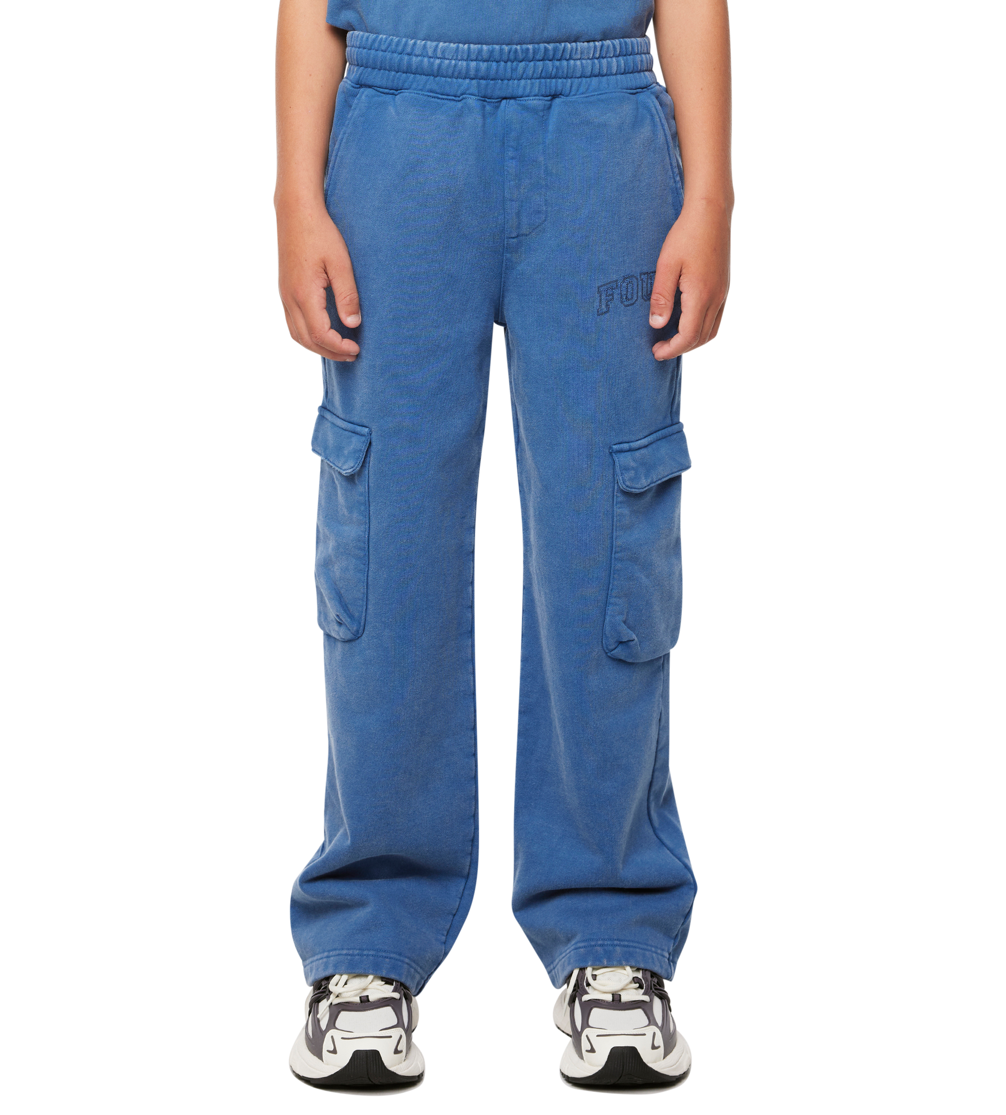 Arch Cargo Sweatpants Washed Blauw