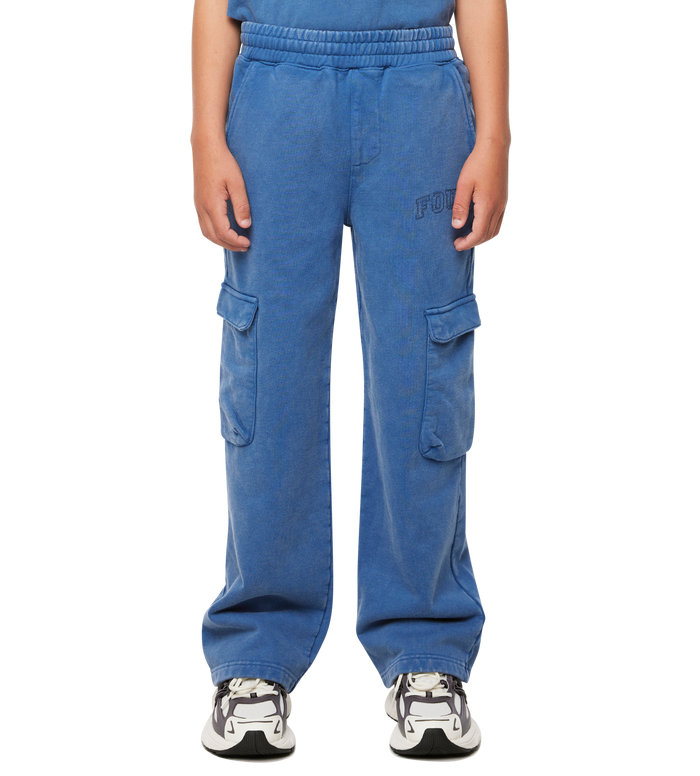 Arch Cargo Sweatpants Washed Blauw