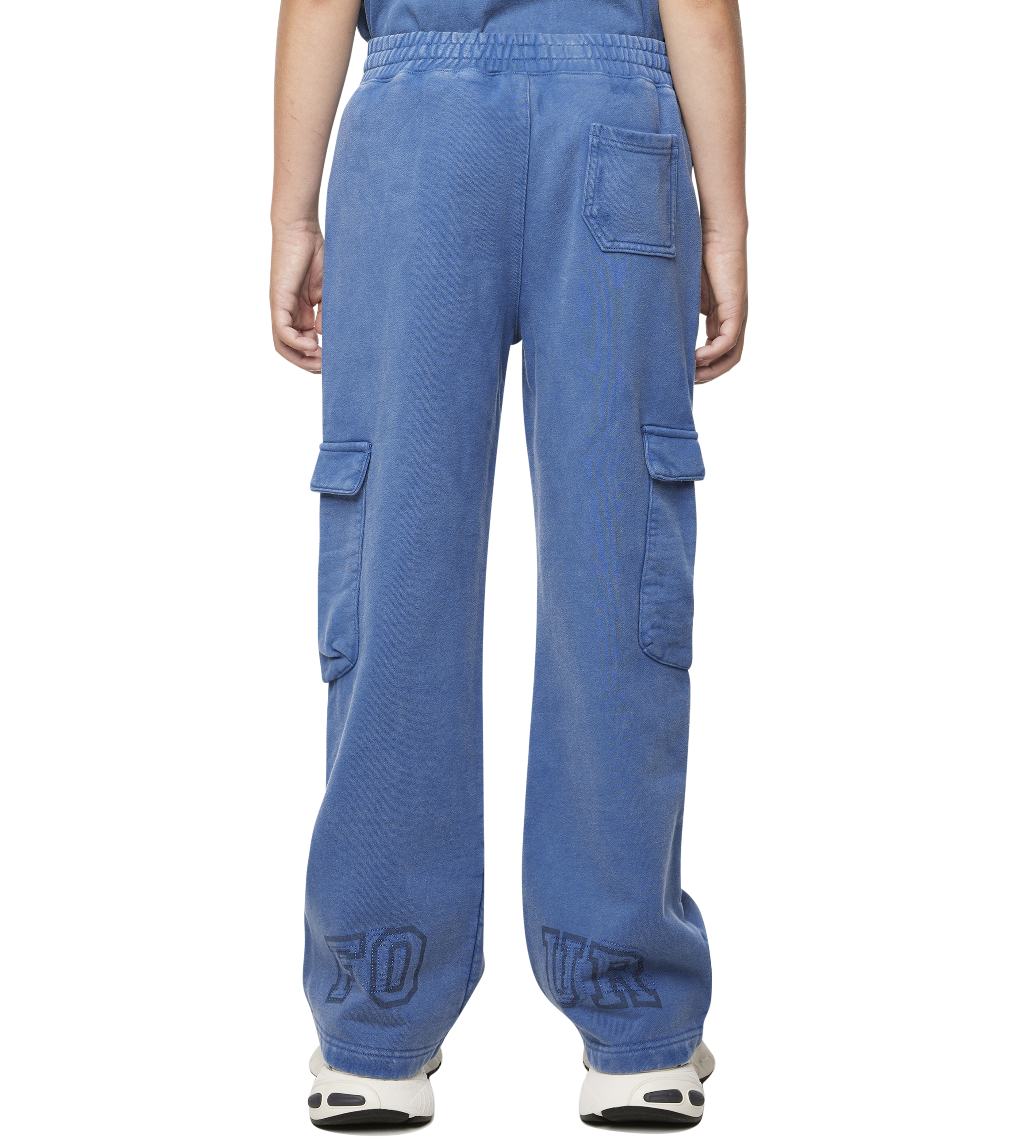 Arch Cargo Sweatpants Washed Blauw