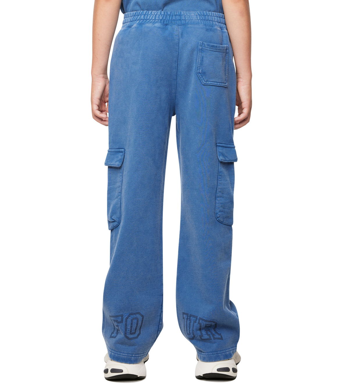 Arch Cargo Sweatpants Washed Blauw