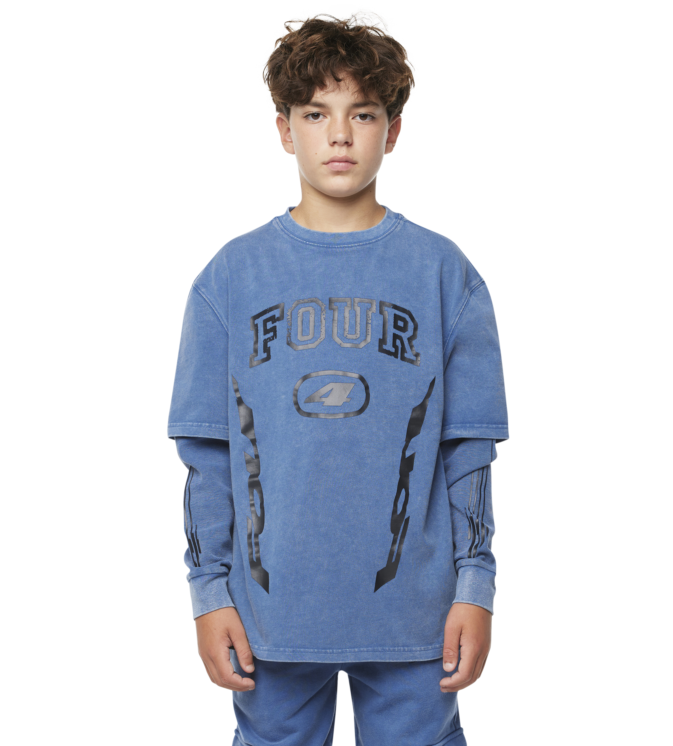 Arch DL longsleeve Washed Blauw