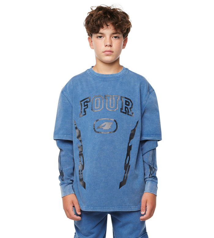 Arch DL longsleeve Washed Blauw