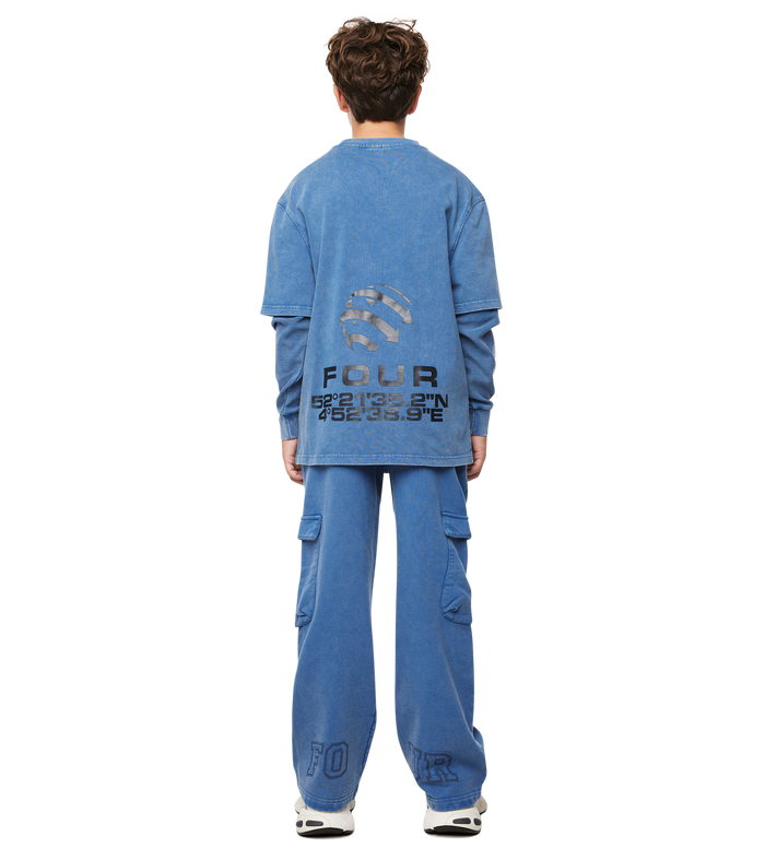 Arch DL longsleeve Washed Blauw