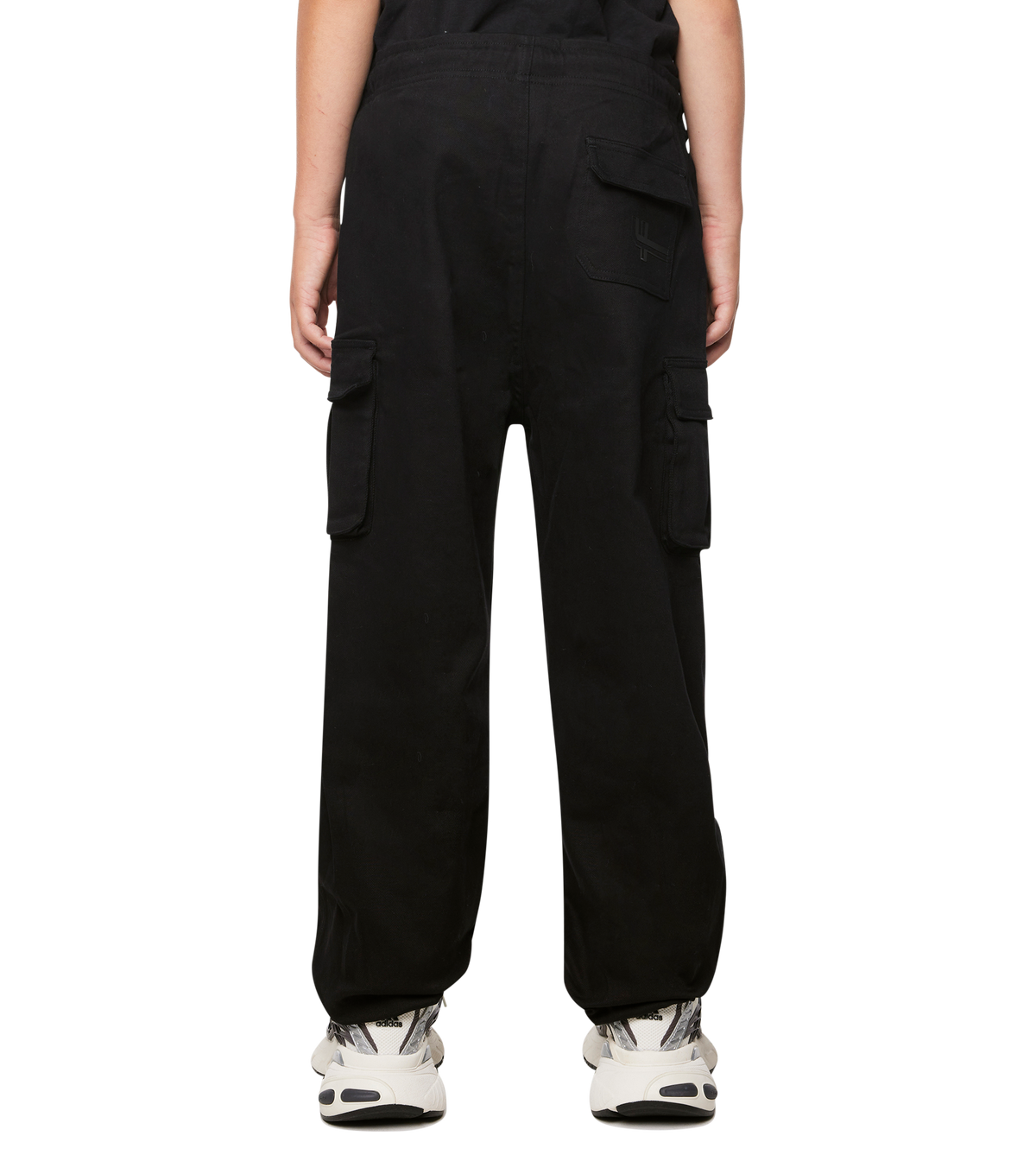 Logo Parachute Pants Black