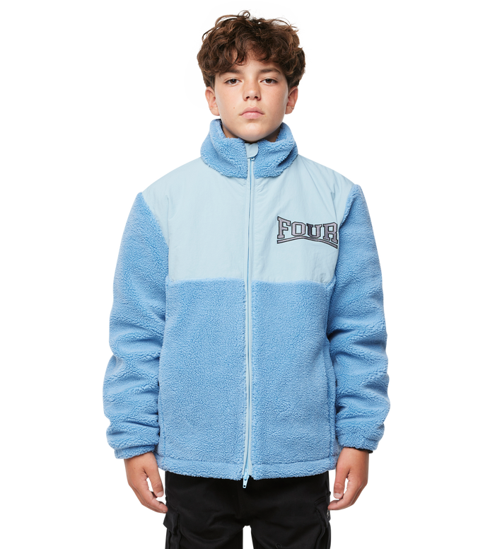 Logo Sherpa Zip Up Blauw