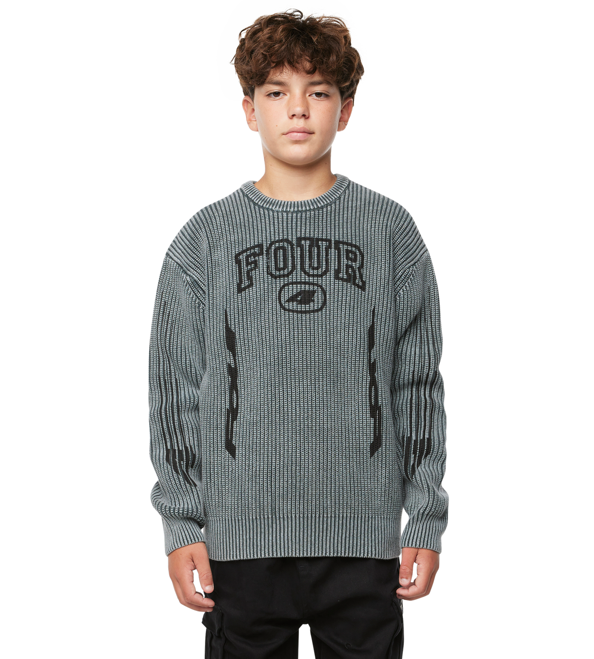 Arch Gebreide Crewneck Grijs