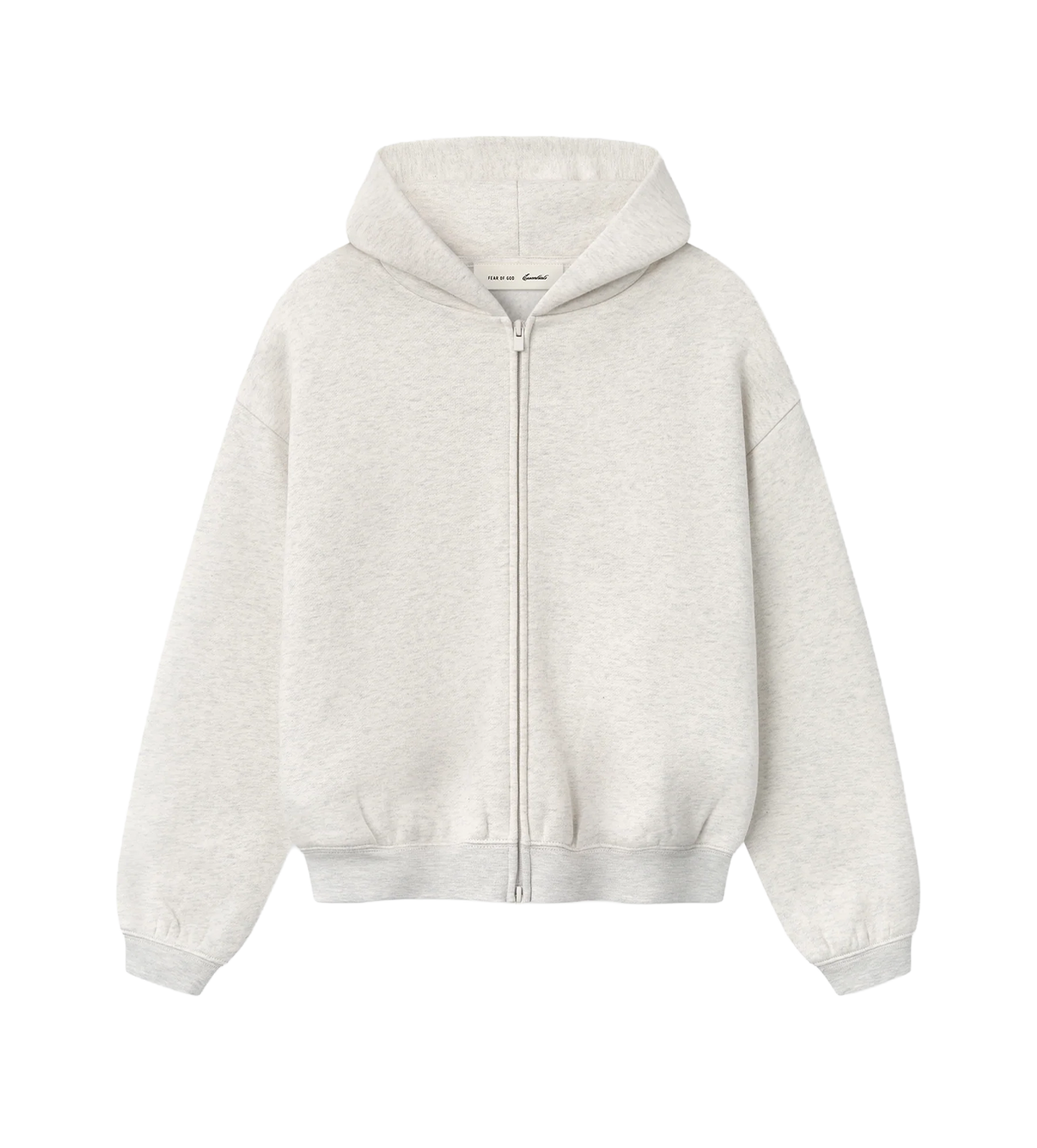 Essentials Classic Full Zip Hoodie in Oatmeal Heather (Kids)