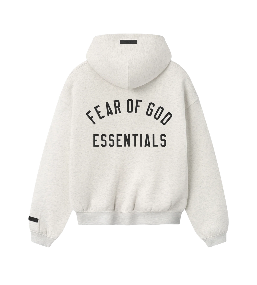 Essentials Classic Full Zip Hoodie in Oatmeal Heather (Kids)