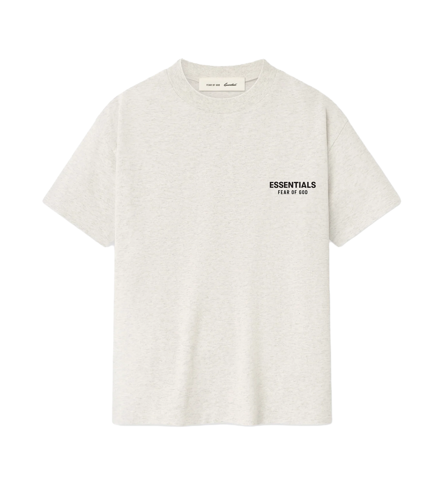Essentials Classic Short Sleeve Tee in Heather Oatmeal (Kids)