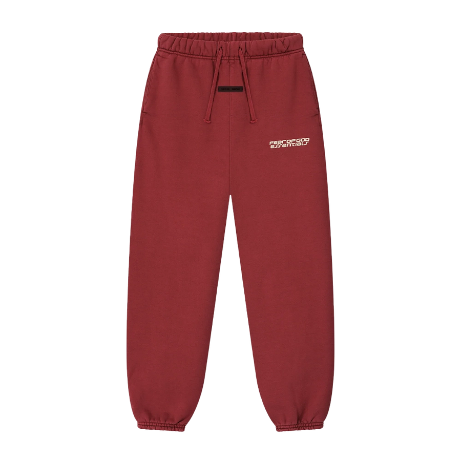 Essentials Classic Sweatpants in Crimson Red (Kids)