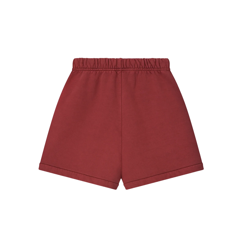 Essentials Heavy Fleece Shorts in Crimson Red (Kids)