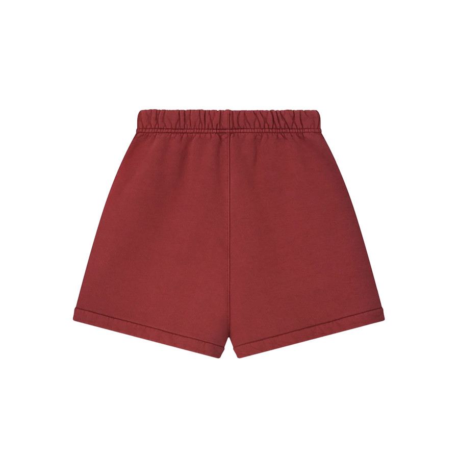 Essentials Heavy Fleece Shorts in Crimson Red (Kids)