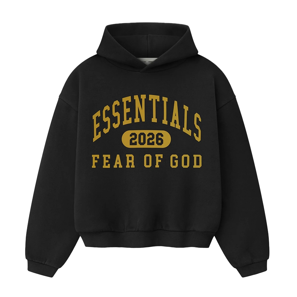 Essentials Classic Hoodie in Vintage Black (Kids)
