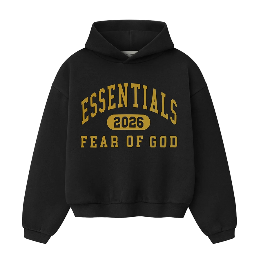 Essentials Classic Hoodie in Vintage Black (Kids)