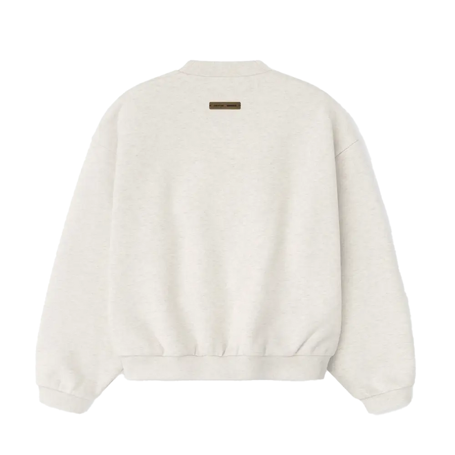 Essentials Embossed Classic Crewneck Sweatshirt in Oatmeal Heather (Kids)
