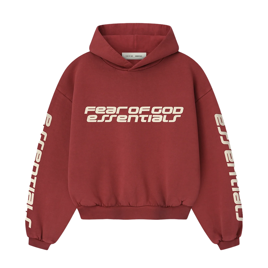 Essentials Classic Hoodie in Crimson Red (Kids)