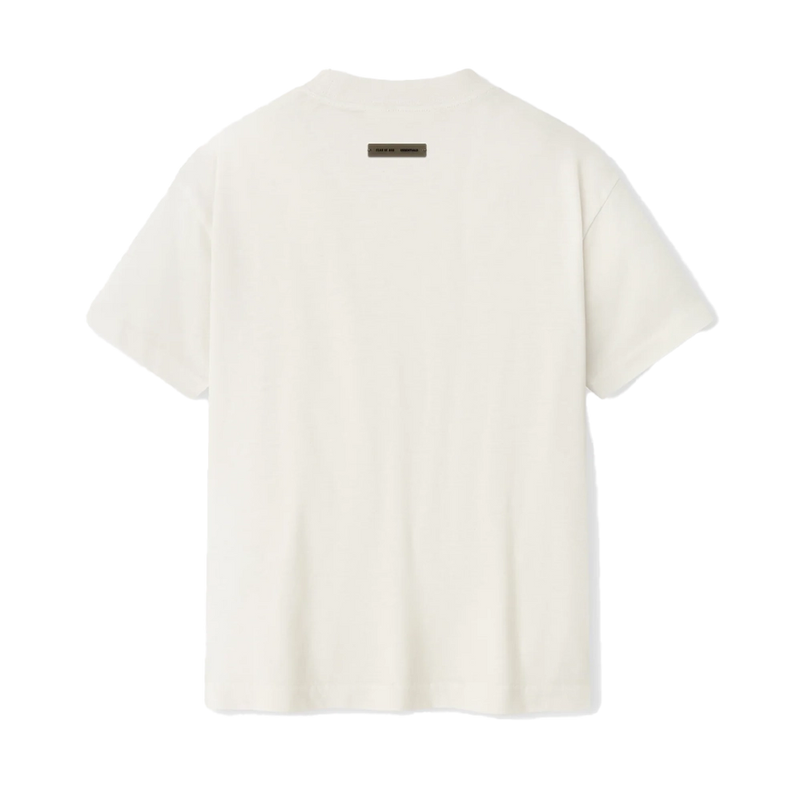Essentials Kids Embroidered Essential Tee in Ivory (Kids)