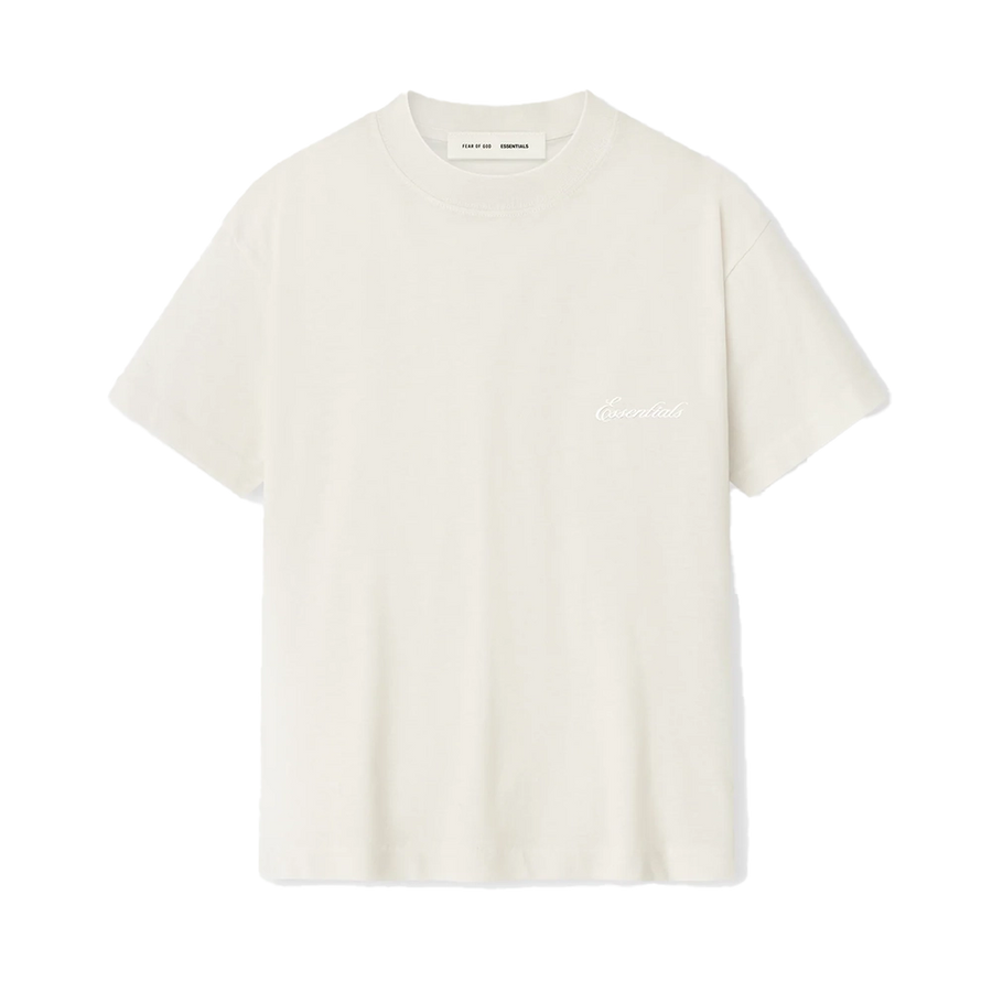 Essentials Kids Embroidered Essential Tee in Ivory (Kids)