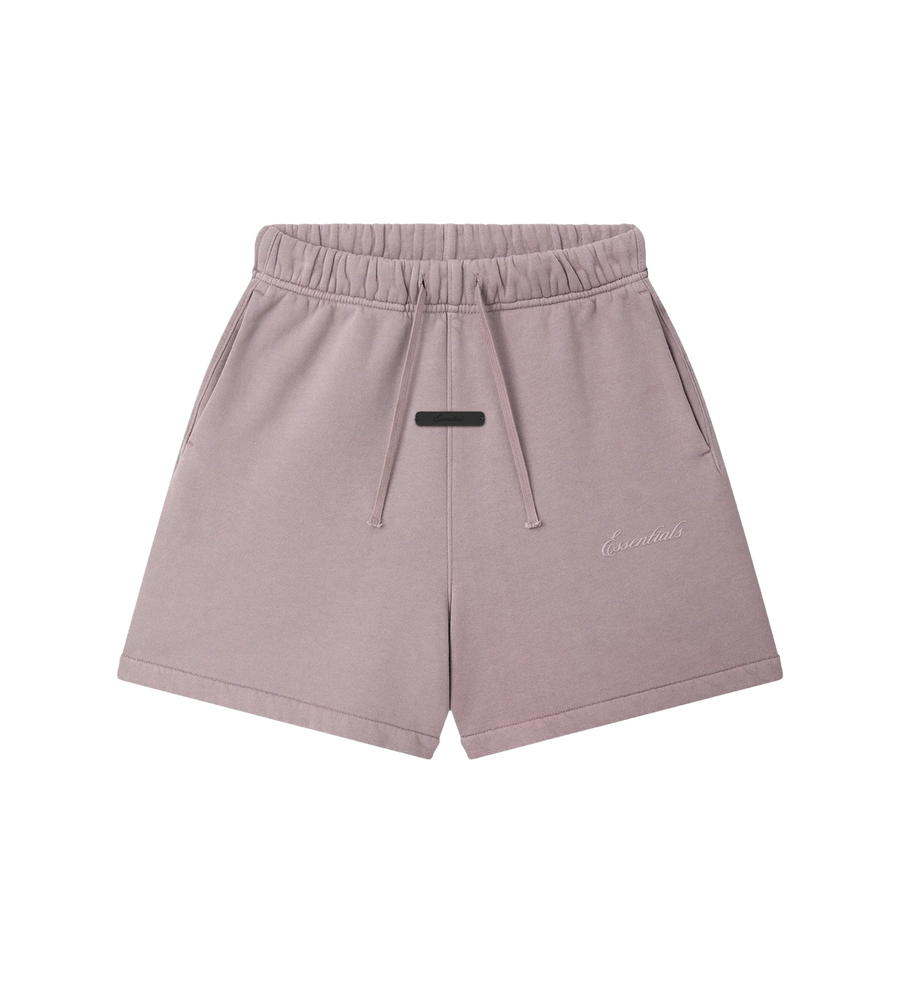 Essentials Signature Classic Sweatshort in Faded Mauve (Kids)