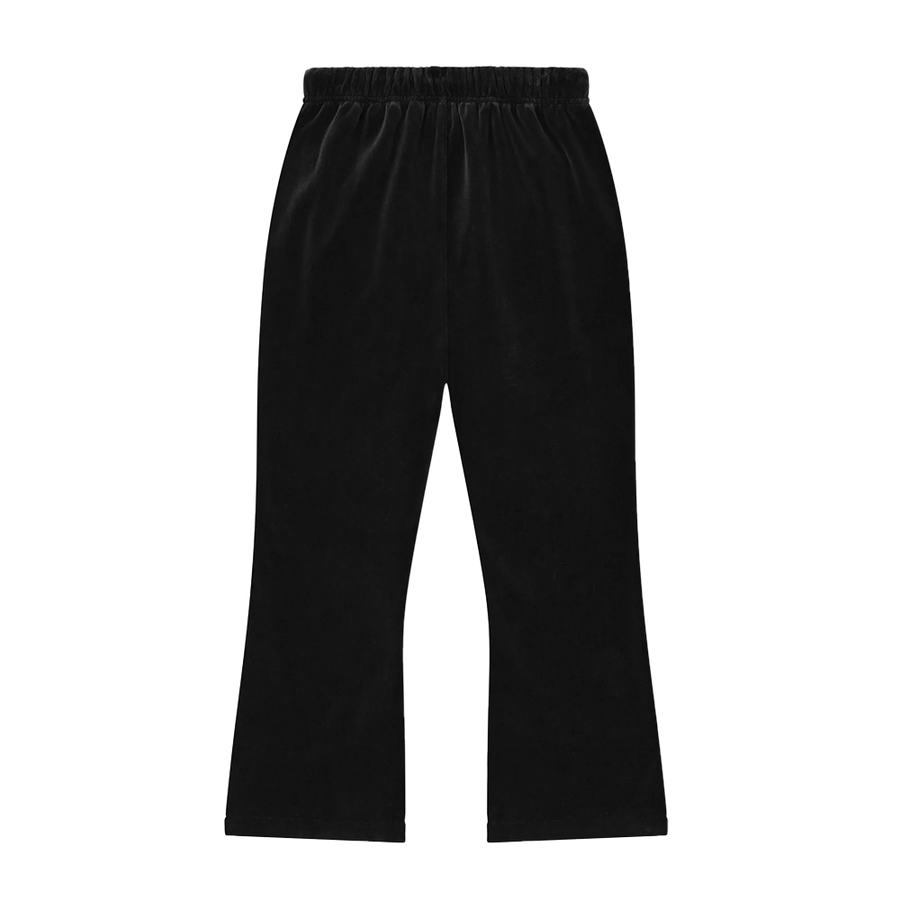 Essentials Velour Flare Sweatpant in Vintage Black (Kids)