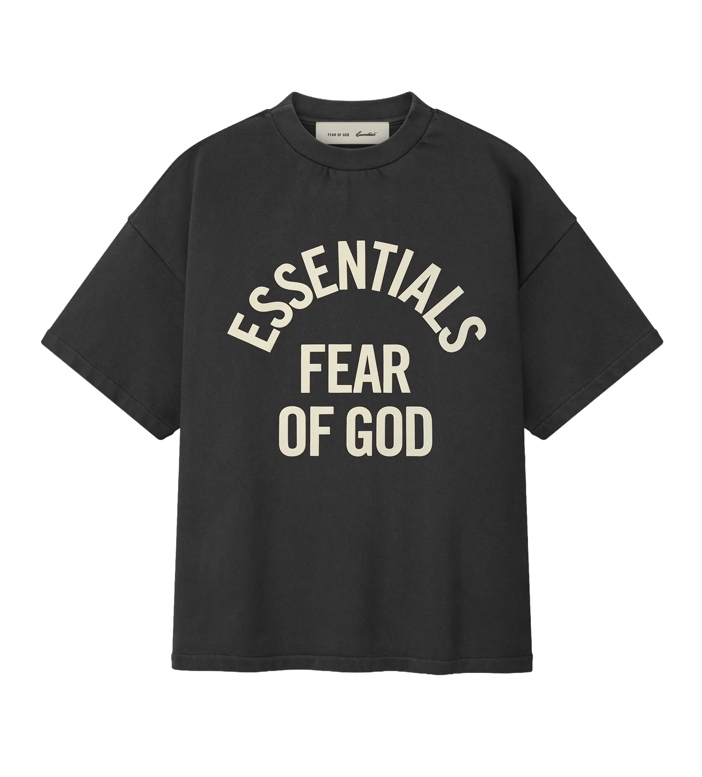 Essentials Campus jaren 90 Tee-in Faded Zwart (Kids)