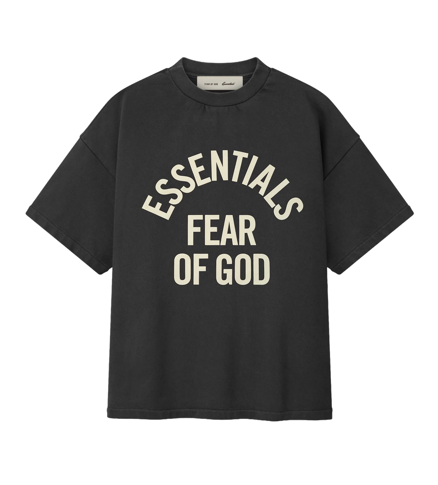 Essentials Campus jaren 90 Tee-in Faded Zwart (Kids)