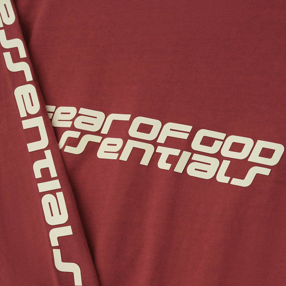 Essentials Kids Classic Long Sleeve Tee in Crimson Red (Kids)