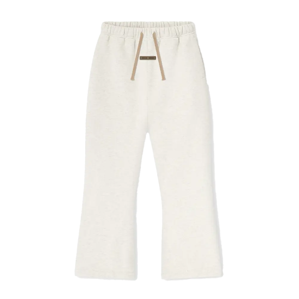 White pants with a drawstring on a white background