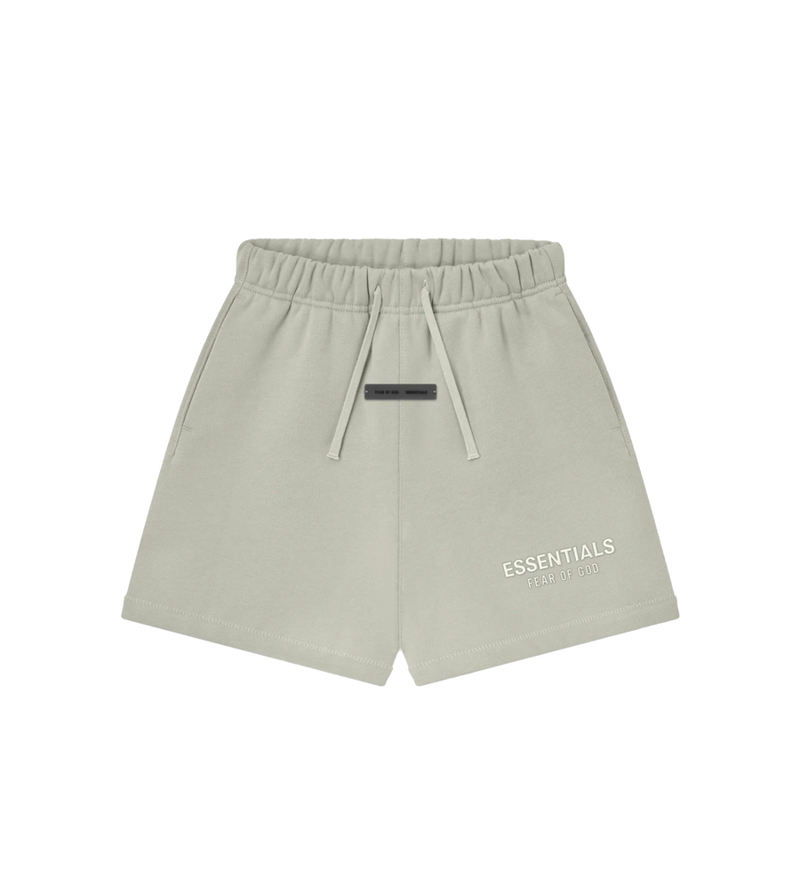Essentials Kids Fleece Soccer Shorts in Abbey Stone (Kids)