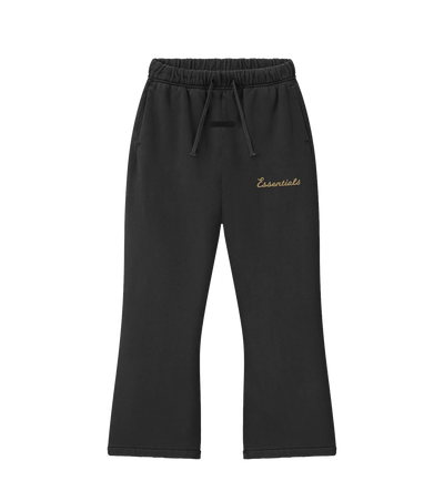 Kids Training Flare Sweatpant in Faded Black