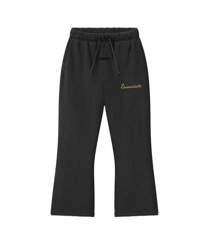 Kids Training Flare Sweatpant in Faded Black