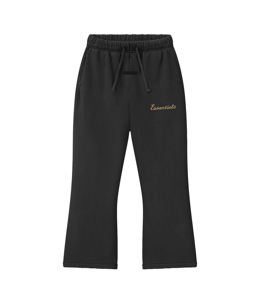Essentials Training Flare Sweatpant in Faded Black (Kids)
