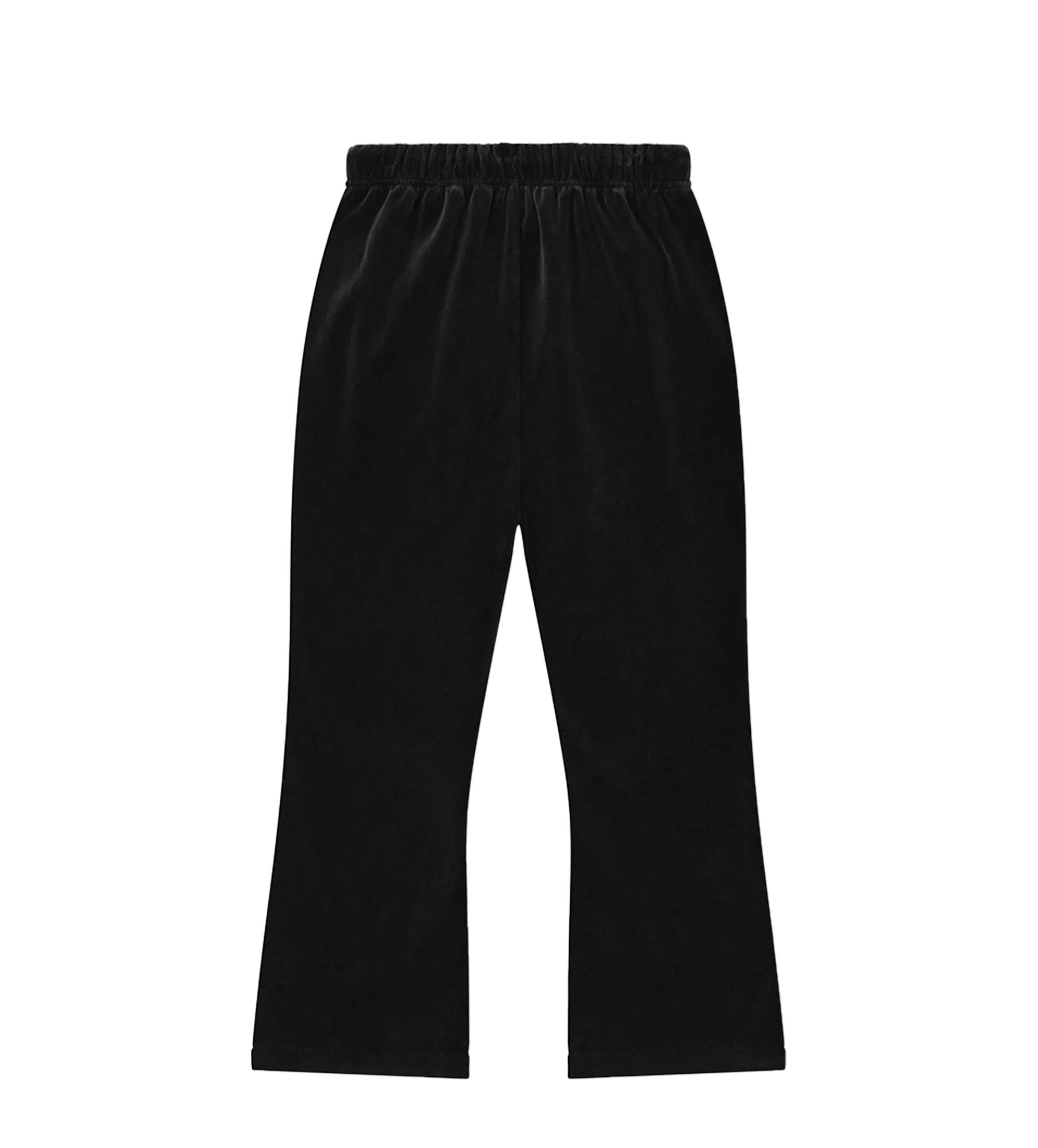 Essentials Velours flare joggingbroek in vintage zwart (kinderen)