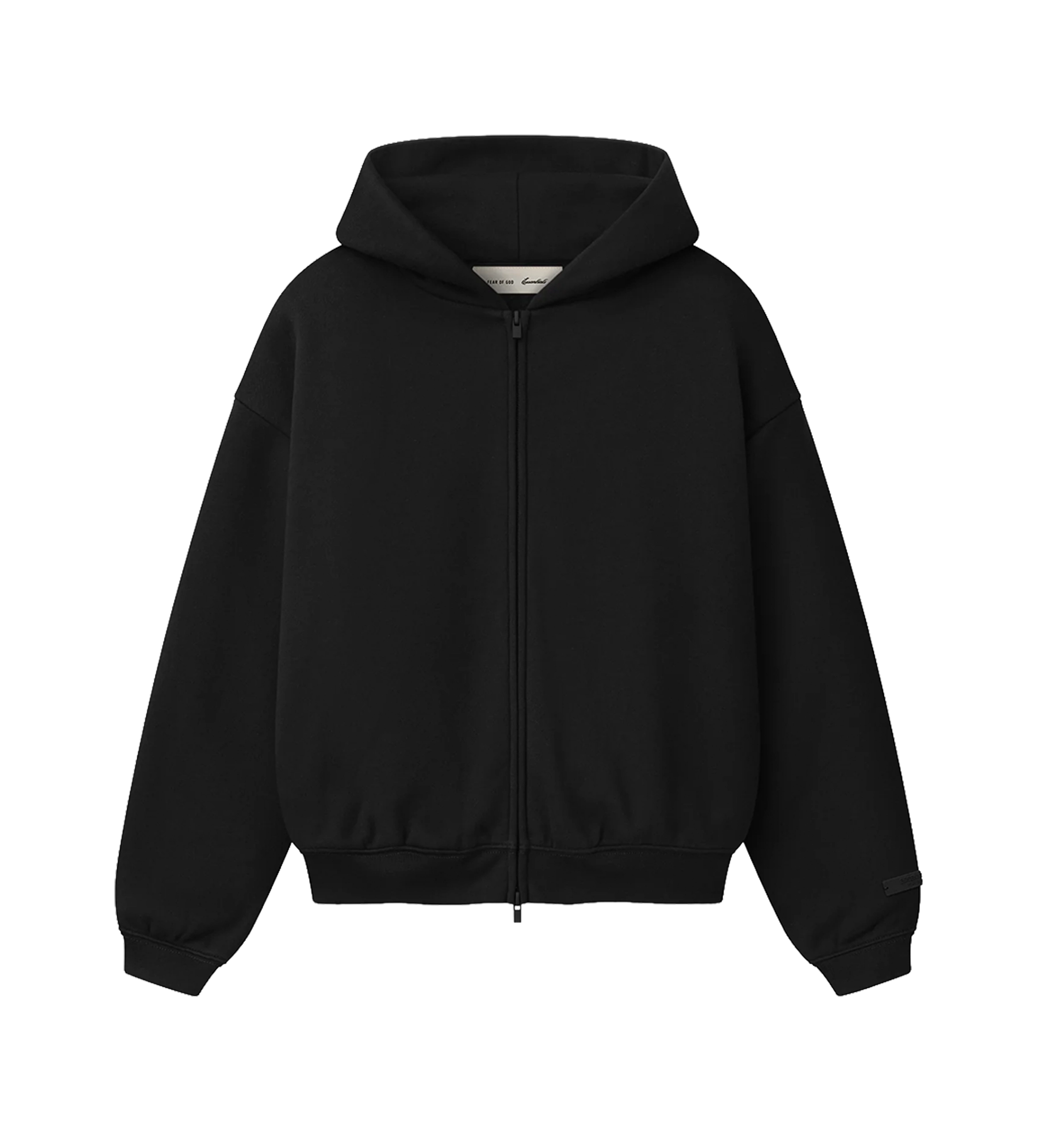 Essentials Classic Full Zip Hoodie in Vintage Black (Kids)