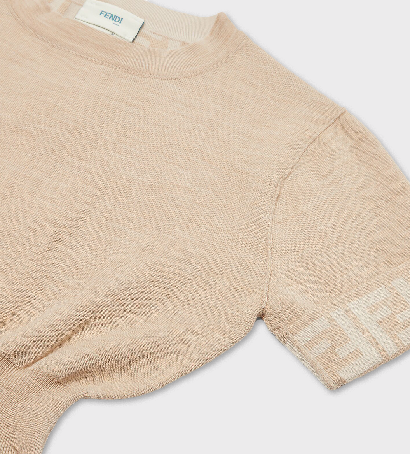 Reversible Knitted Dress Beige