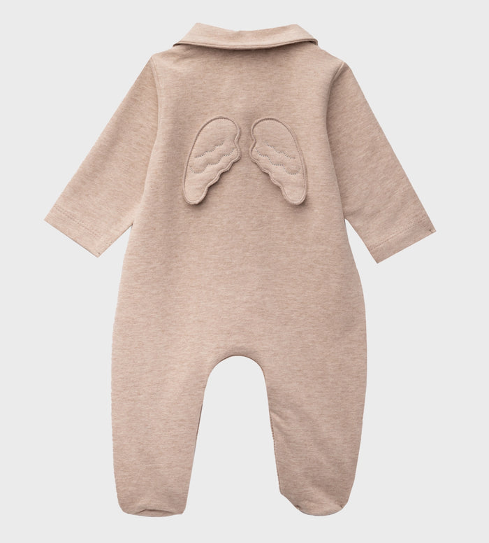 Baby Angel Bodysuit in Beige