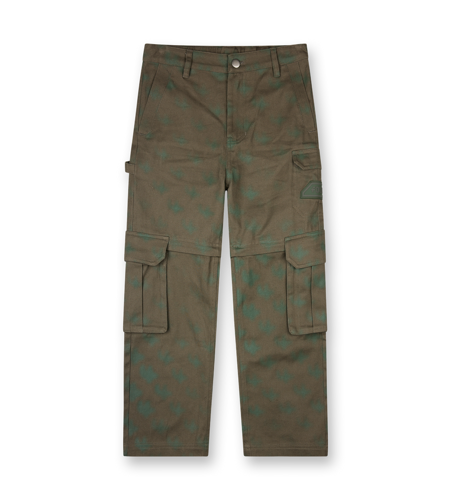 Square Logo Workwear Pants Moss Green