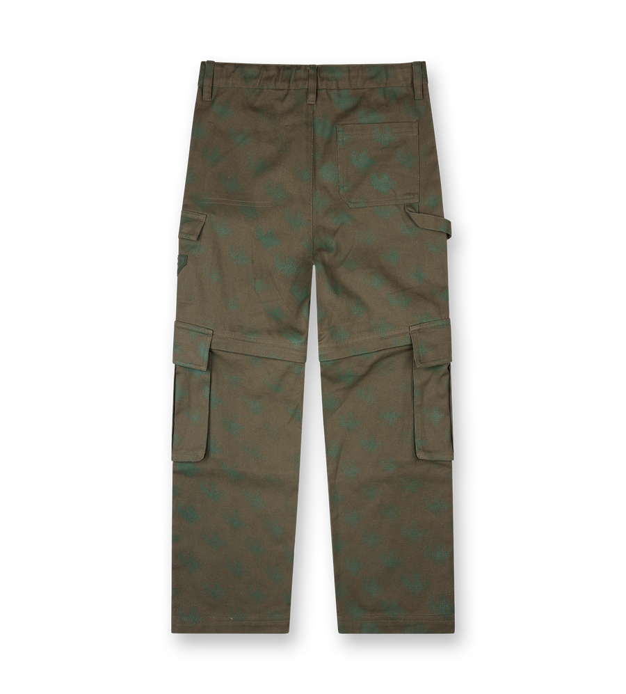 Square Logo Workwear Pants Moss Green